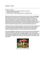 Microbiology - Exercise 5.1 : Fungi